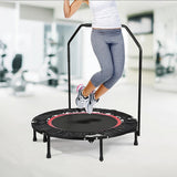 Mini Rebounder Trampoline With Handle Rail - Front View