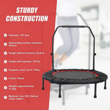Mini Rebounder Trampoline with Adjustable Handle  Fitness Bounce Trainer