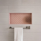 Shower Niche - 350 x 600 x 92mm Prefabricated Wall Bathroom Renovation - Low Angle