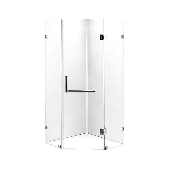 1000 x 1000mm Frameless 10mm Glass Shower Screen By Della Francesca