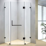 900 x 900mm Frameless 10mm Glass Shower Screen By Della Francesca - Front View