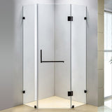 1000 x 1000mm Frameless 10mm Glass Shower Screen By Della Francesca - Front View
