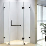 900 x 900mm Frameless 10mm Glass Shower Screen By Della Francesca - Front View