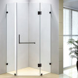 1000 x 1000mm Frameless 10mm Glass Shower Screen By Della Francesca - Front View