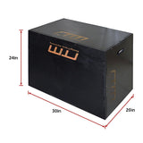 3 IN 1 Black Wood Plyo Games Plyometric Jump Box - Extra Image