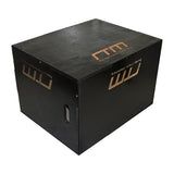 3 IN 1 Black Wood Plyo Games Plyometric Jump Box