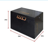 3 IN 1 Black Wood Plyo Games Plyometric Jump Box - Extra Image