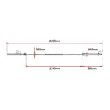 20kg Olympic Barbell 700lb Rated for Powerlifting Home Gym Training