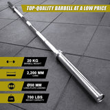 20kg Olympic Barbell (700lbs Rating) - Extra Image