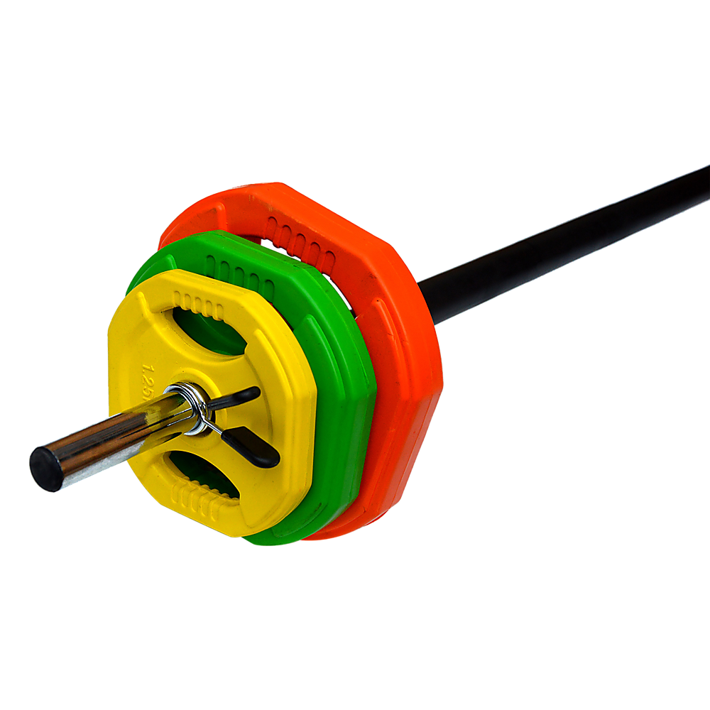 20kg Standard Rubber Coated Barbell Weight Bar for Home Gym