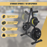 Olympic Weight Plate Storage Rack 250kg Capacity - Close-Up Angle