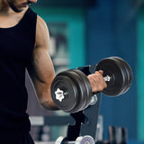 30KG Dumbbell Adjustable Weight Set - Front View