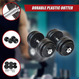30KG Dumbbell Adjustable Weight Set - Low Angle