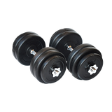 30KG Dumbbell Adjustable Weight Set - Top-Down View