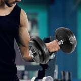 20KG Dumbbell Adjustable Weight Set - Front View