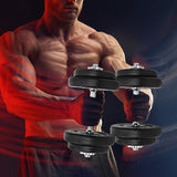20KG Dumbbell Adjustable Weight Set - 45-Degree Angle