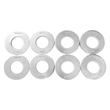 Chrome Metric Fractional Olympic Weight Plates 0.25 - 1.0kg - Top-Down View