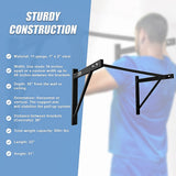 Wall Mounted Pull Up Bar  Heavy Duty Chin Up Station for Home Upper Body Training