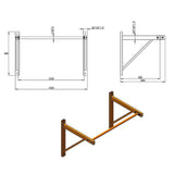 Wall Mounted Pull Up Bar  Heavy Duty Chin Up Station for Home Upper Body Training