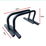 Steel Parallette Bars for Push Ups, Dips & Calisthenics Home Strength Training