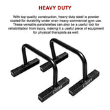 Steel Parallette Bars Push Up & Dip Workouts - Extra Image
