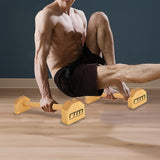 Wooden Parallette Bars Push Up & Dip Workouts - Front View