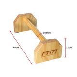 Wooden Parallette Bars Push Up & Dip Workouts - Extra Image