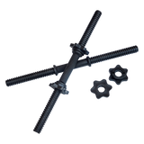 45cm - 1 Pair Dumbbell Bar 25mm Diameter - PVC Coated Dumbell Handle - Rear View