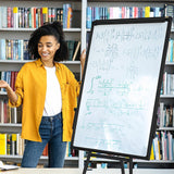 60 x 90cm Magnetic Writing Whiteboard Dry Erase w/ Height Adjustable Tripod Stand - Front View