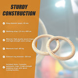235mm Wooden Gymnastic Rings  Olympic Gym Strength Training & Fitness