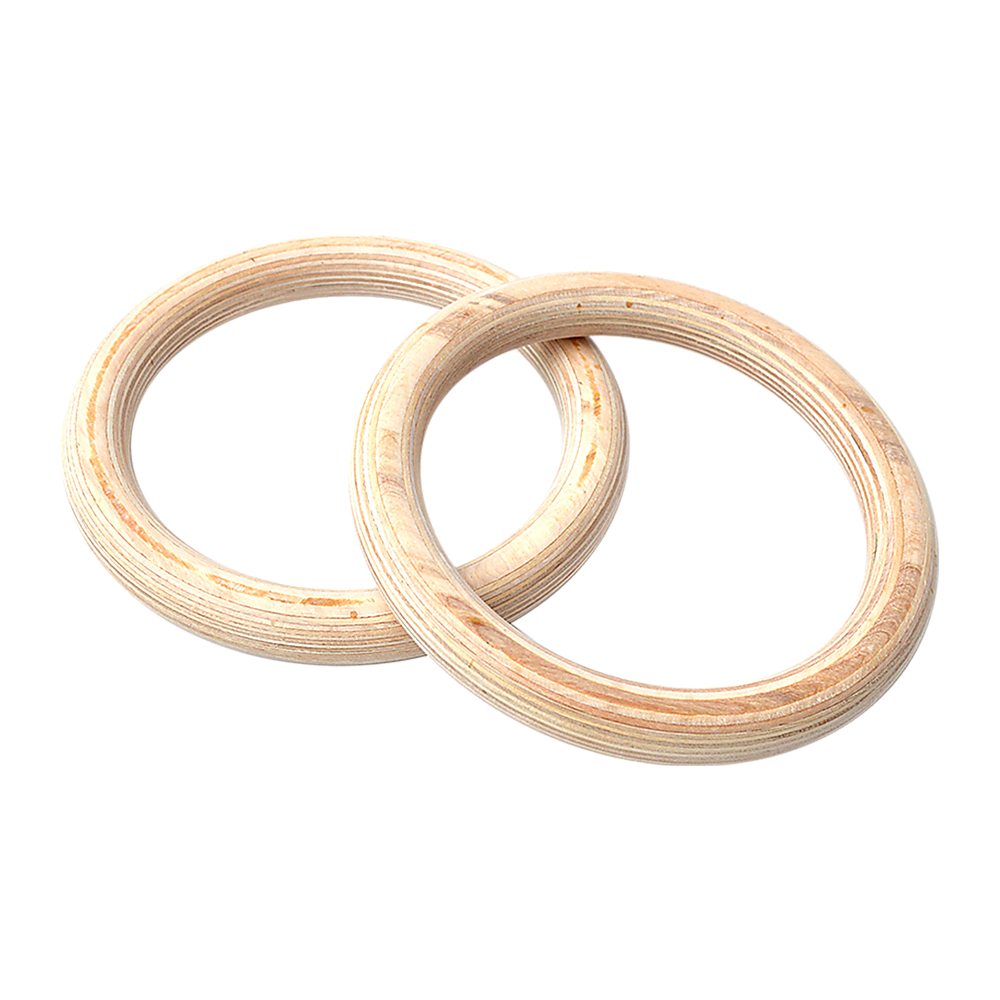 202mm Wooden Gymnastic Rings  Olympic Gym Strength Training & Fitness