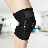 Hinged Full Knee Support Brace Protection Arthritis Injury Sports - Front View