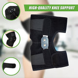 Hinged Full Knee Support Brace Protection Arthritis Injury Sports - Low Angle