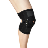 Hinged Full Knee Support Brace Protection Arthritis Injury Sports - Rear View