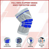 Full Knee Support Brace Knee Protector Large