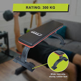 Commercial Flat Weight Lifting Bench - Top-Down View