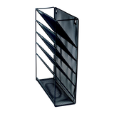 Wall Mount 6 Pocket Hanging File Sorter Organizer Folder Holder Rack Storage - Low Angle