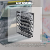 Wall Mount 6 Pocket Hanging File Sorter Organizer Folder Holder Rack Storage - Extra Image