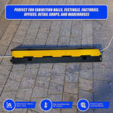 3pcs 2-Cable Rubber Electrical Wire Cover Heavy Duty Protector Dual Channel - Extra Image