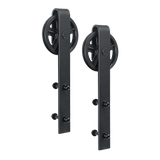 2M Big Spoke Wheel Sliding Barn Door Hardware