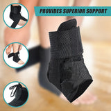 Ankle Brace Stabilizer - Ankle sprain & instability - LARGE - Low Angle