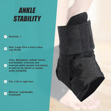 Ankle Brace Stabilizer - Ankle sprain & instability - LARGE - Extra Image