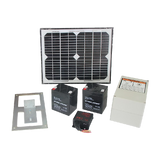 500KG 10W Solar Single Swing Auto Motor Remote Gate Opener - Top-Down View