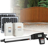 500KG 20W Solar Single Swing Auto Motor Remote Gate Opener - Front View
