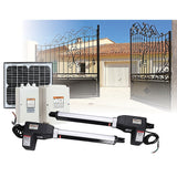 1000KG 10W Solar Double Swing Auto Motor Remote Gate Opener - Front View