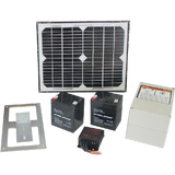 1000KG 10W Solar Double Swing Auto Motor Remote Gate Opener - Rear View