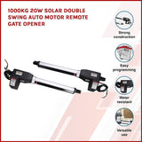 1000KG 20W Solar Double Swing Auto Motor Remote Gate Opener - Side View