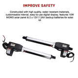 1000KG 20W Solar Double Swing Auto Motor Remote Gate Opener - Close-Up Angle