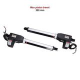 1000KG 20W Solar Double Swing Auto Motor Remote Gate Opener - Low Angle