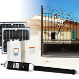 500KG 20W Solar Single Swing Auto Motor Remote Gate Opener - Front View